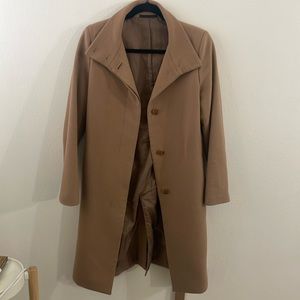 Long brown coat from Uniqlo, size XS